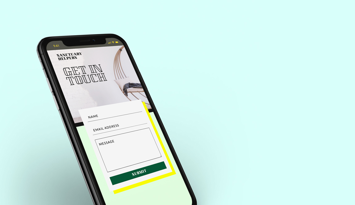 Showing my site with both desktop view and mobile view